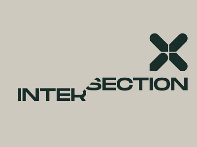 Intersection branding design graphic design logo ui ux