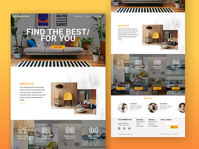 THE PERSPECTIVE design real estate ui ux web website