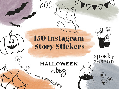 Halloween stickers halloween illustration illustrations instagram instagram stickers stickers