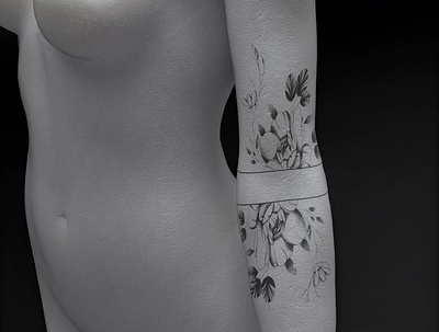 Floral arm tattoo design floral graphic design tattoo tattoodesign