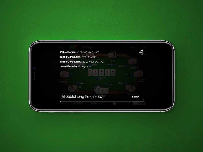 Poker App Players Communication app application gui icon interface ios iphone mobile ui ux