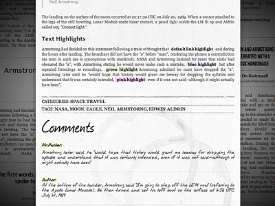 The Old Times Comments css html newspaper old paper retro site theme web website wood wordpress