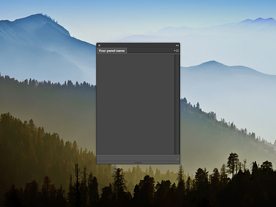 PS Extension Panel Template free freebie panel photoshop ps psd template