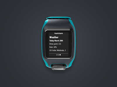 Tomtom Multisport Smartwatch - Notification Screen activity gps notification sport tomtom ui user interface watch wearables