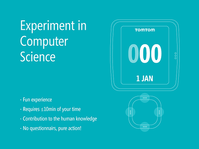 Call for Participation in the Experiment in Computer Science activity computer science experiment gps notification sport tomtom ui user interface watch wearables