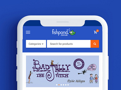 Mobile Site Design for Fishpond.com.au graphic design mobile website redesign website