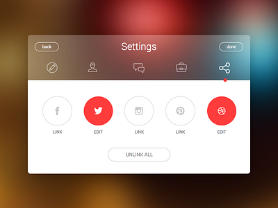 Settings Concept