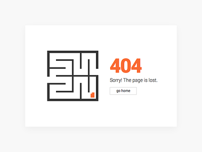 404 Lost Page Concept 404 page clean clear minimal