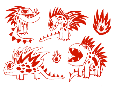 Dragons art child design dinosaure dragon draw drawing illustrations junior web