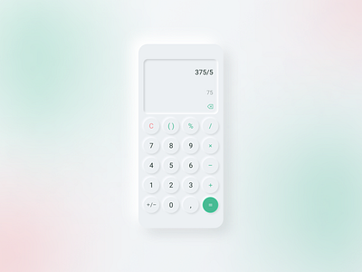 Calculator by Diana Mdz on Dribbble