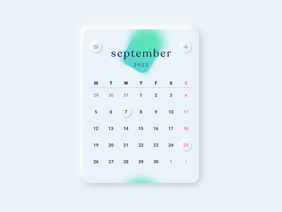 Calendar app dailyui design graphic design ui ux vector