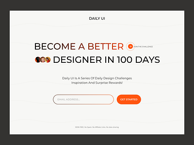 Redesign Daily UI Landing Page