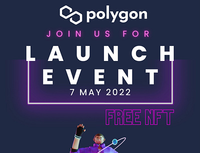 Polygon Launch Event animation graphic design