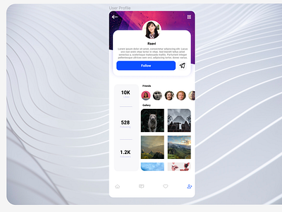 Social Media Homepage UI