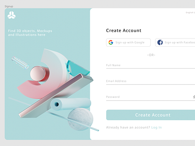 Login/ Signup UI graphic design ui