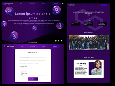 UI For Polygon learning series. animation graphic design ui