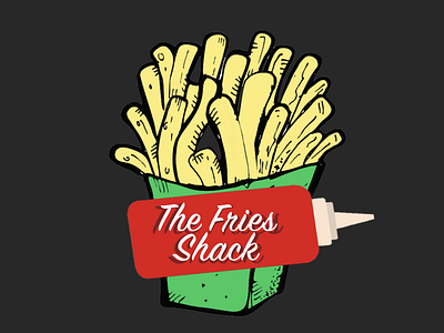 The Fries Shack-Illustration graphic design illustration logo