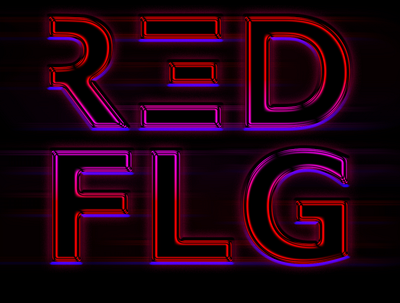 RED FLG - Dj Logo branding design graphic design illustration logo vector