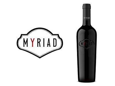 Myriad - New Wine logo branding design graphic design illustration logo packaging