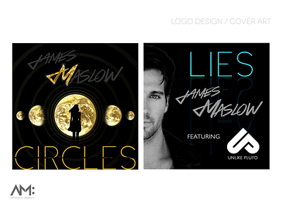 James Maslow - Logo Design / Singles Art branding design graphic design illustration logo typography