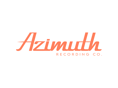 Azimuth Recording Co. - Logo Design branding design graphic design illustration logo typography vector