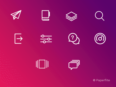 Paperflite icon animation aftereffects animation icon animation iconography icons motion graphics ui user interaction