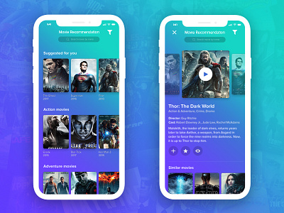 Movie Recommendation designs, themes, templates and downloadable