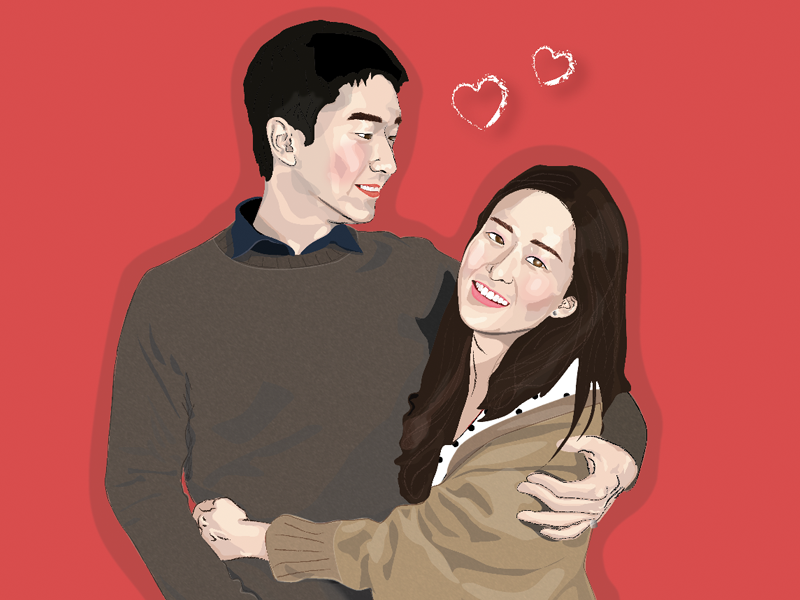 Couple Portrait by Sejin Ahn on Dribbble