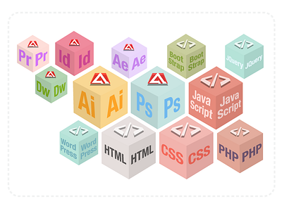 Skillset Boxes adobe boxes coding colour skill set skills