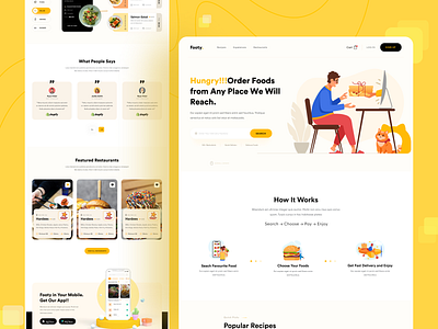 Food Delivery website layout creative uiux layout food delivery website template graphic design html website ui website design