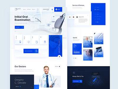 Clinic Landing page website layout 3d animation branding graphic design logo motion graphics ui uiux website layout website design website layout