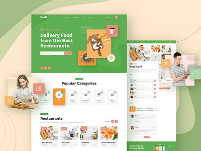 Food Delivery Website layout Design