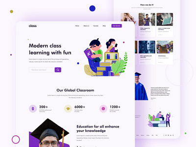 Modern Class Website Design