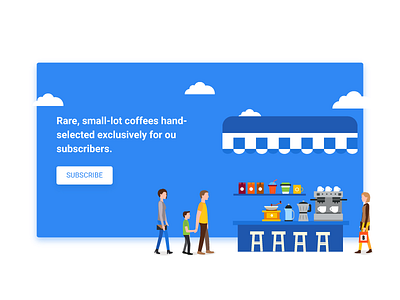 landing pages of coffee drink blue clean coffee design drink landing pages ui web
