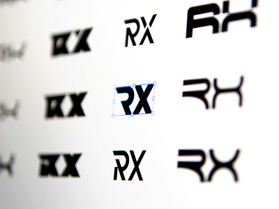 "RX" logo sketches branding emblem identity logo sports branding sports design sportswear лого