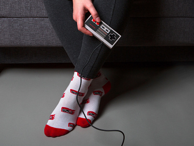 8 bit socks 8 bit controller gaming pattern socks