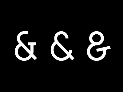 Ampersand sketches ampersand lettering logo typography лого логотип