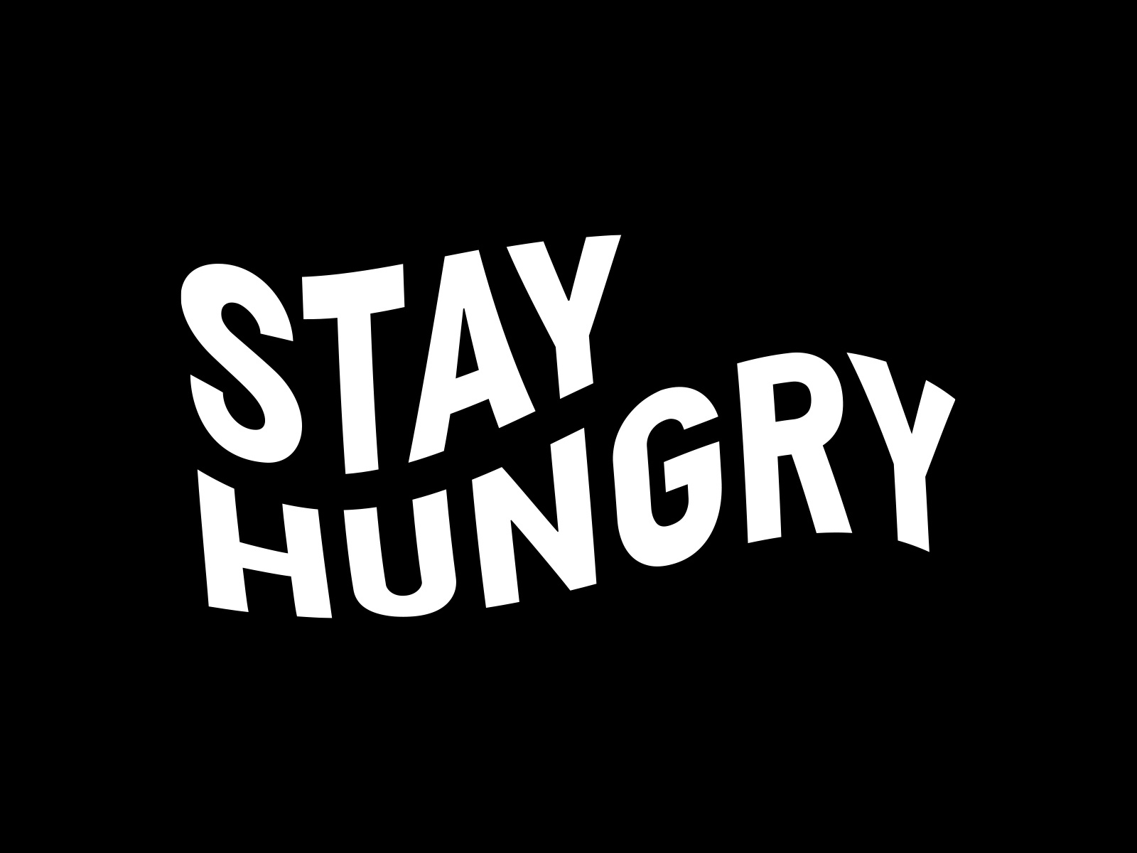 "Stay Hungry" logo by Dima on Dribbble