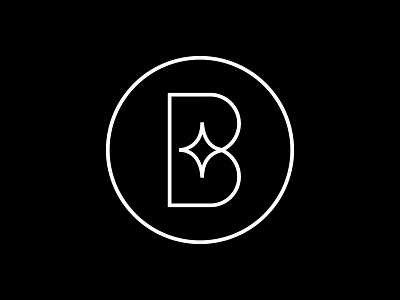 "B" logo