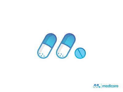 M + Concept of medicine app icon gradient health logo m medic medical medicare medicine type ©mushfik design