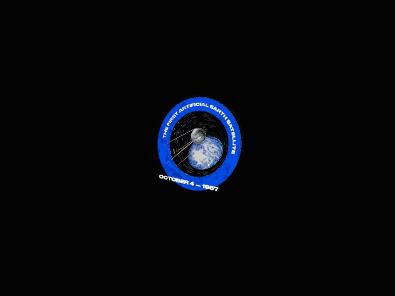 NFT | Cosmonautics Day - Sputnik 1 3d animation design gift illustration label nft space technology
