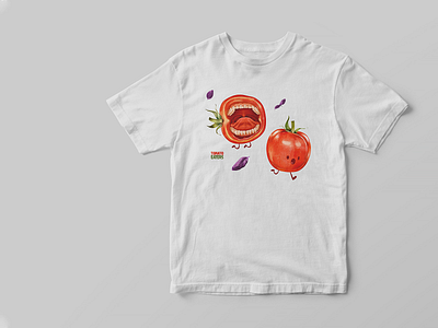 Tomato Eaters t-shirt cartoon characters clothes cute design fruits funny graphic design illustration t shirt tomato tshirt vector vegan vegetables vegetarian
