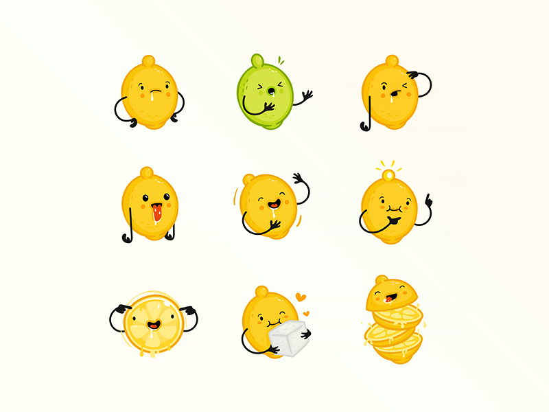 Crazy Lemon Character by Niki Ry on Dribbble