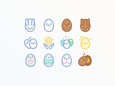 Easter Icon set