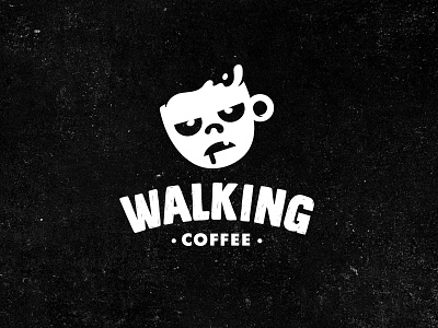 Walkign coffee coffee dead logo walking