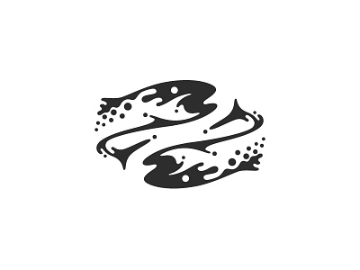 Trout fish logo trout water