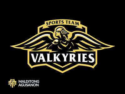 Valkyries Sports Logo For Sale baseball basketball esportslogo football hockey lacrosse mascotlogo pickleball soccer sportslogo valkyrie volleyball