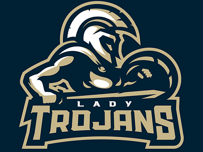 Lady Trajans Sports Logo For Sale armor lady sports logo sword trajans