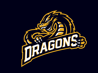 "Dragons" Sports Logo For Sale