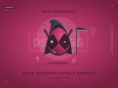Hi Dribbblers! Nice to meet you all. Glad to be here! deadpool design illustration